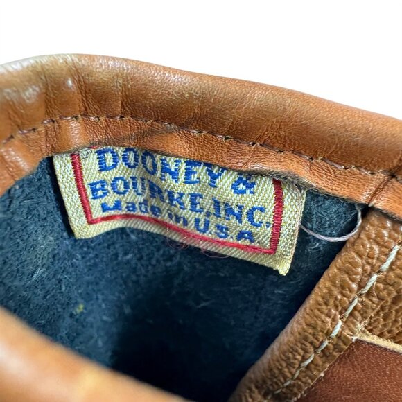 Dooney & Bourke Dover Bag Purse Black & Brown Pebbled Leather Duck Logo Vintage - Picture 11 of 12